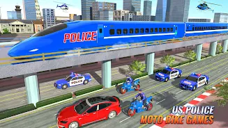 US Police Moto Bike Games