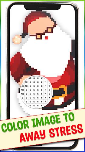 Christmas Pixel Art Coloring