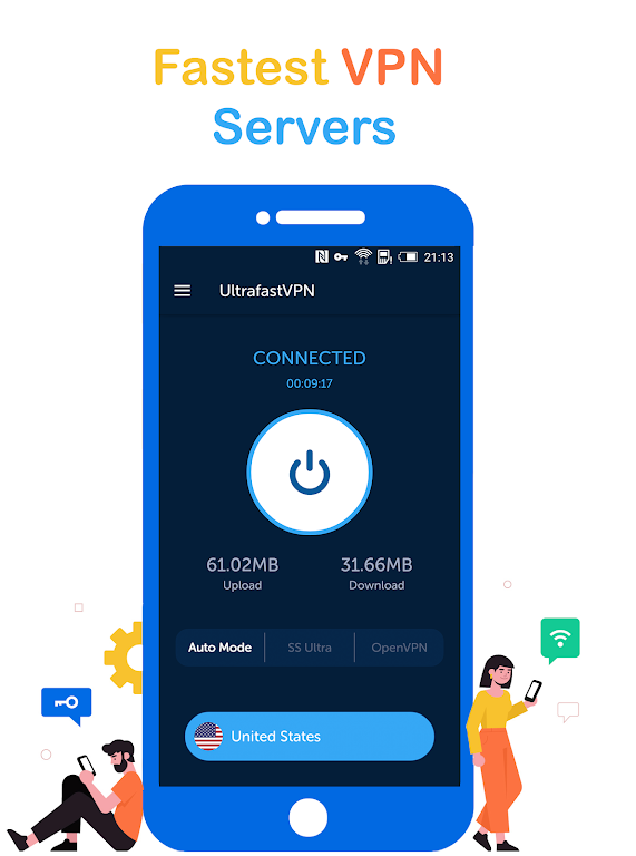 UltrafastVPN: Private & Secure screenshot 1