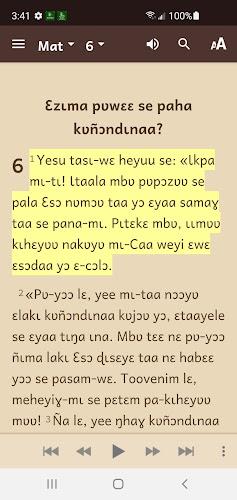 Kabiye Bible screenshot 3