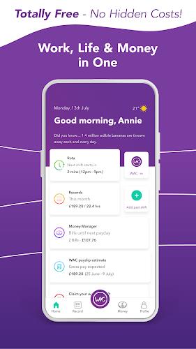 WAC: Work and Money Tracker screenshot 1