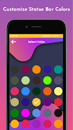 Customized Color Status Bar screenshot 1