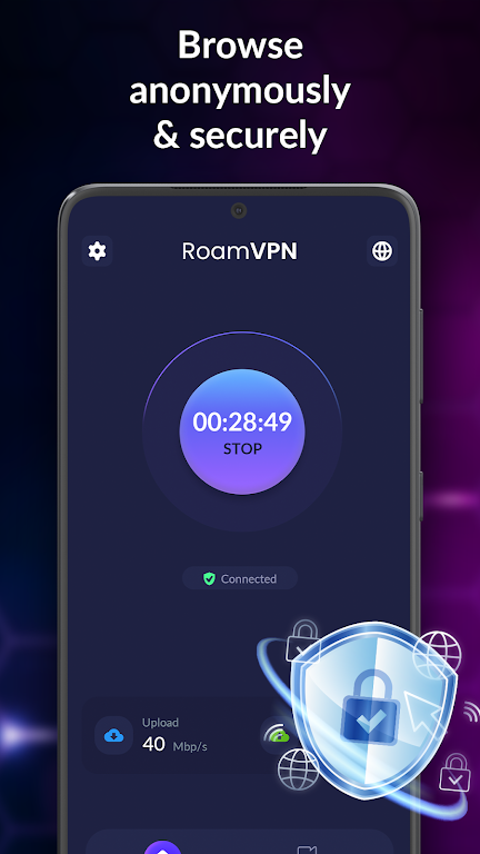 Roam VPN screenshot 1