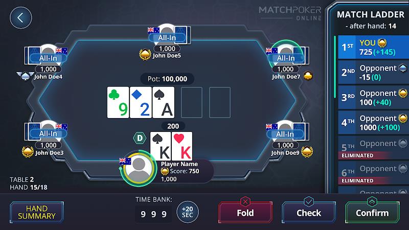 Match Poker Online screenshot 3