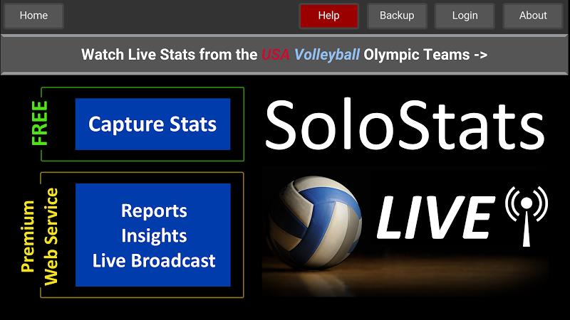 SoloStats Live Volleyball screenshot 1