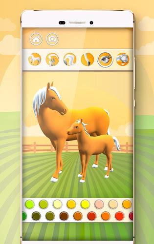 Horse Coloring Book 3D screenshot 2