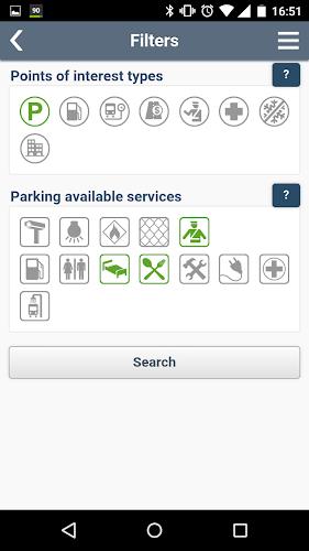 TRANSPark truck parking areas screenshot 3