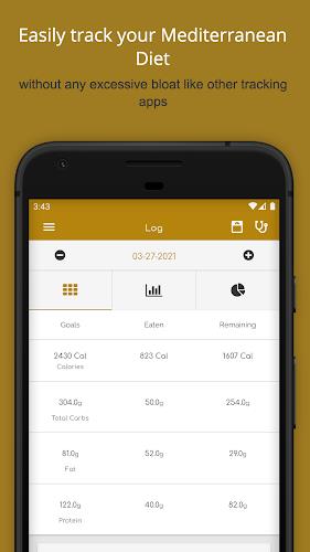 My Mediterranean Diet Tracker screenshot 1