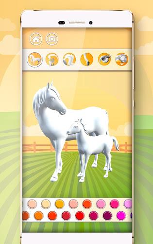 Horse Coloring Book 3D screenshot 1