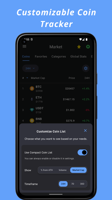 Crypto Hub Coin Stats Tracker screenshot 3