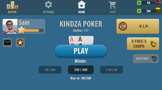 Kindza Poker Texas Holdem screenshot 1