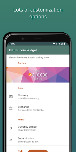 Simple Crypto Widget screenshot 1