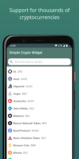 Simple Crypto Widget screenshot 4