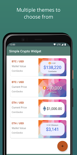 Simple Crypto Widget screenshot 2