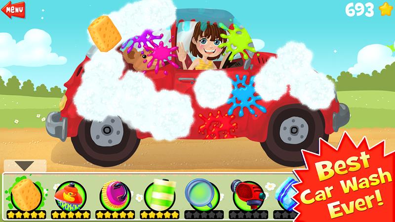 Amazing Car Wash - For Kids screenshot 1