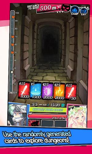 Dungeon&Girls: Card Battle RPG screenshot 2