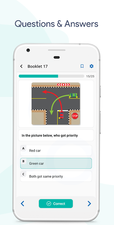 RTA Driving Test - UAE Theory screenshot 1