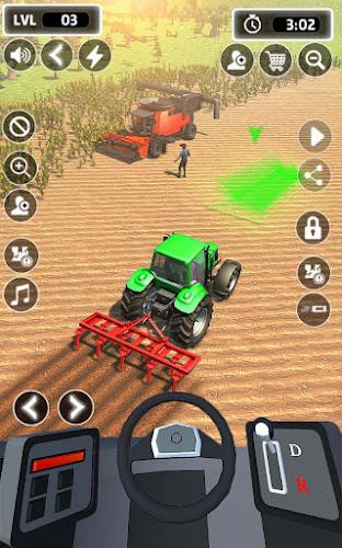 Farm Master Tractor Drive Game screenshot 2