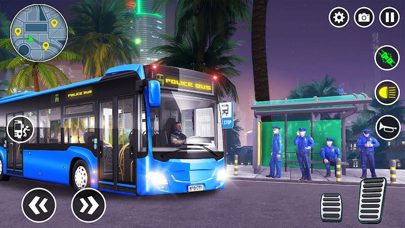 Bus Simulator 3D Police Games screenshot 13