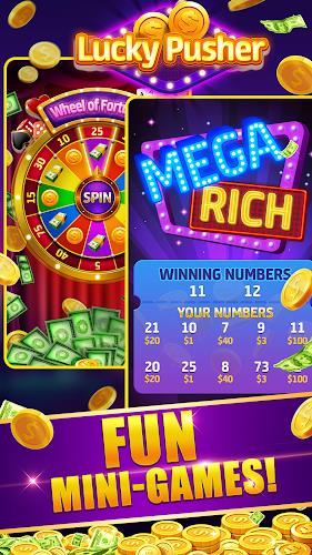 Lucky Cash Pusher Coin Games screenshot 12