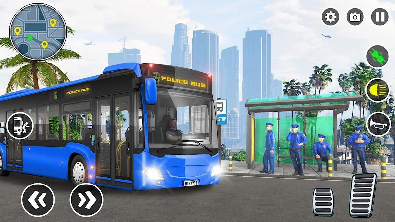 Bus Simulator 3D Police Games screenshot 2