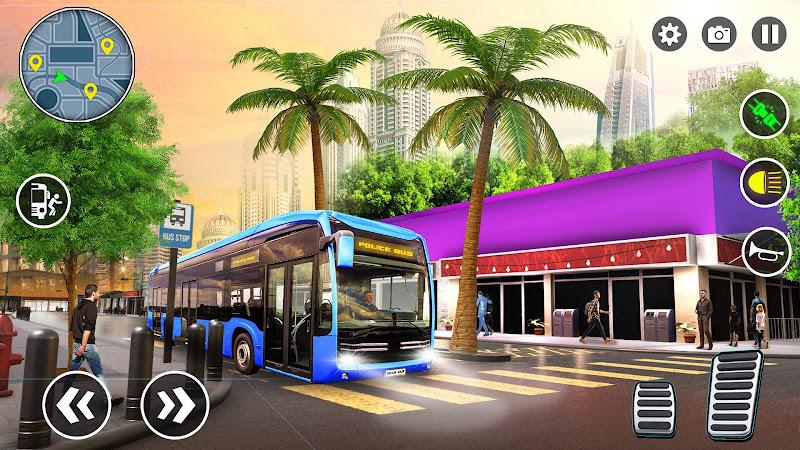 Bus Simulator 3D Police Games screenshot 11