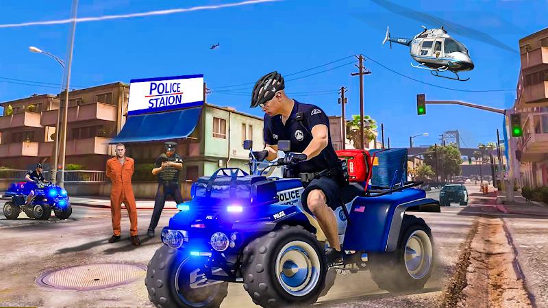 Police ATV Quad Bike Simulator screenshot 15