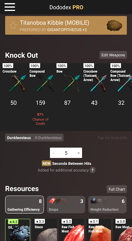 Dododex screenshot 1