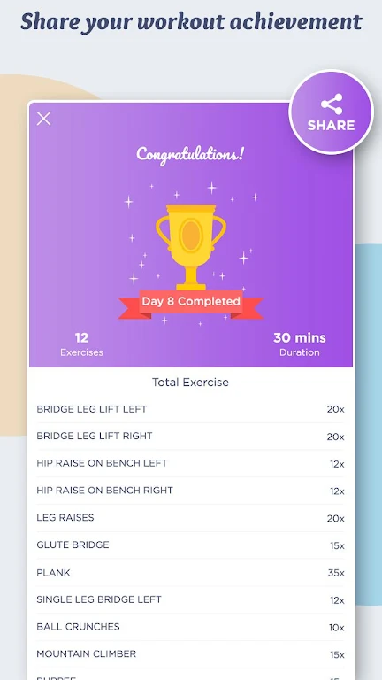 30 Days Lose Weight Workout fo screenshot 1