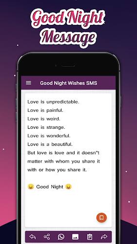 Good Night Wishes SMS & Image screenshot 1