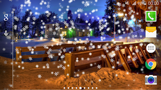 Snow Night Live Wallpaper PRO screenshot 2