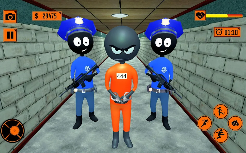 Real Stickman Prisoner Transport screenshot 1