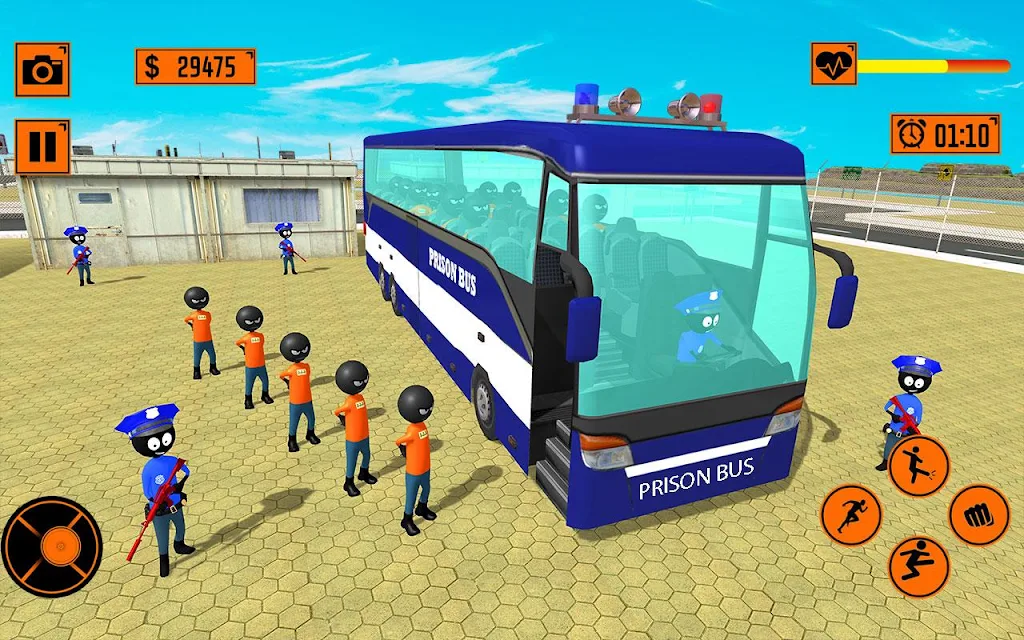 Real Stickman Prisoner Transport screenshot 3