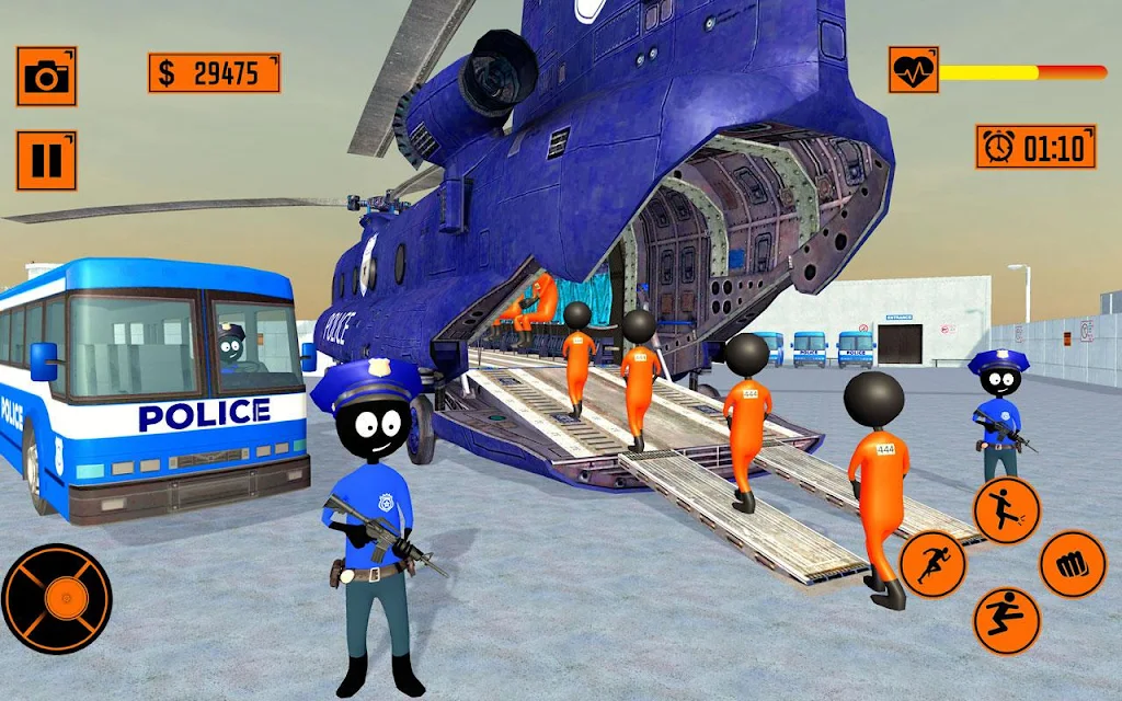 Real Stickman Prisoner Transport screenshot 2