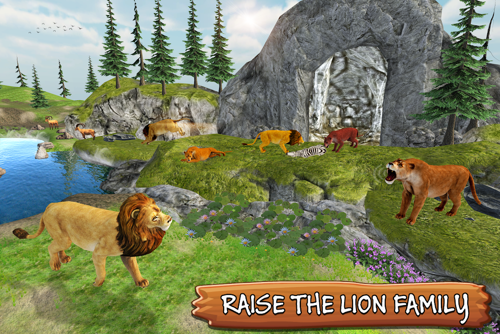 Lion Simulator Family: Animal Survival Games screenshot 1