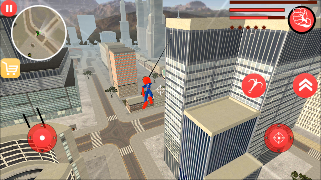 New Spider Stickman Rope Hero Shooting Crime 2020 screenshot 1