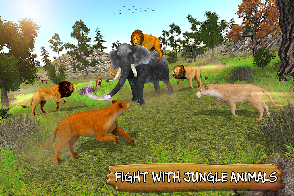 Lion Simulator Family: Animal Survival Games screenshot 2