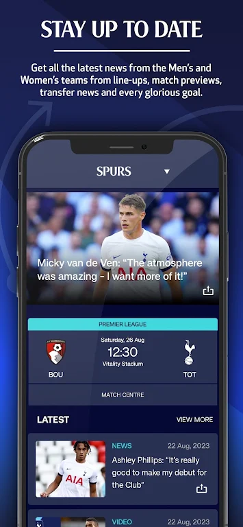 Official Spurs + Stadium App screenshot 2