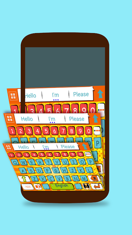 ai.keyboard Comic Book theme screenshot 1