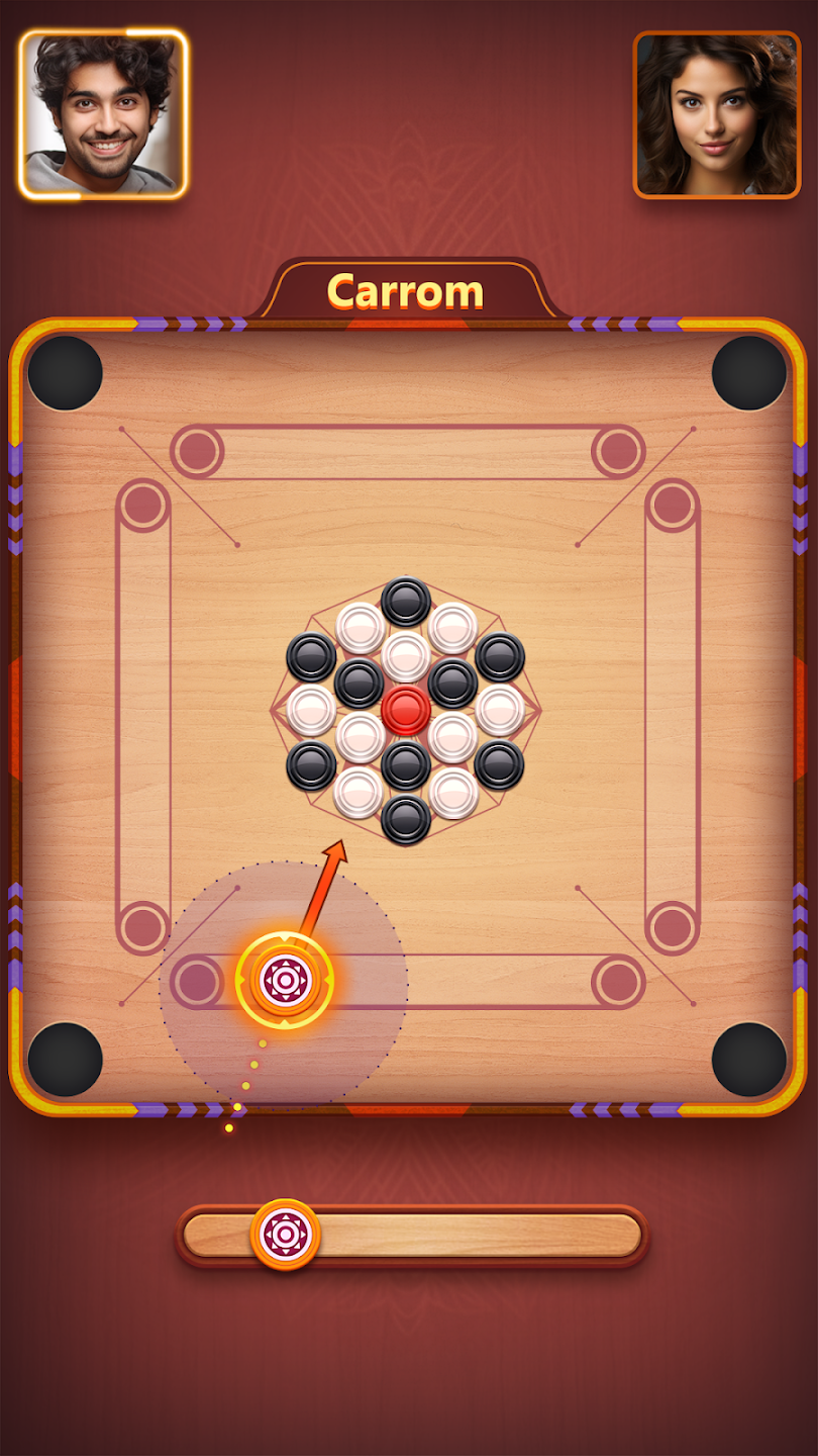 Carrom Plus-Disc Board Game screenshot 1