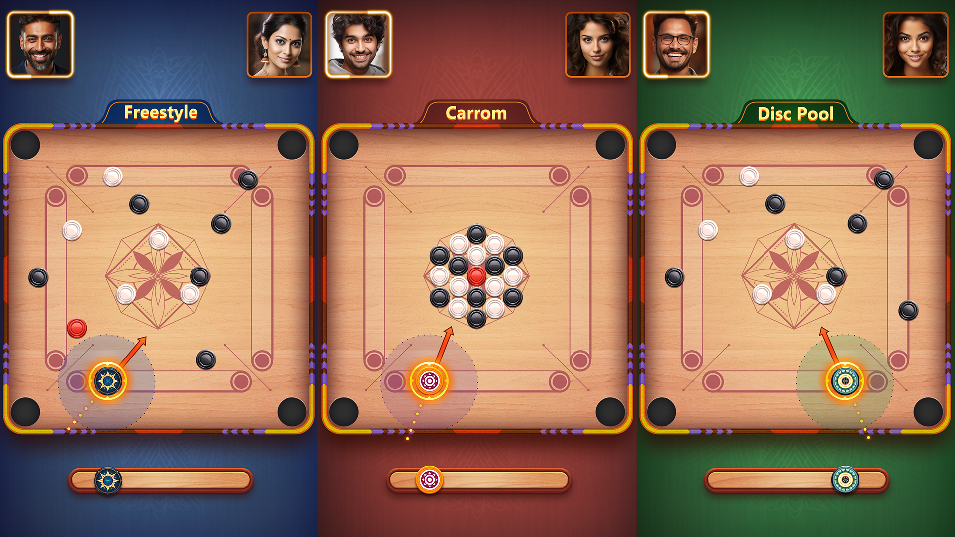 Carrom Plus-Disc Board Game screenshot 4