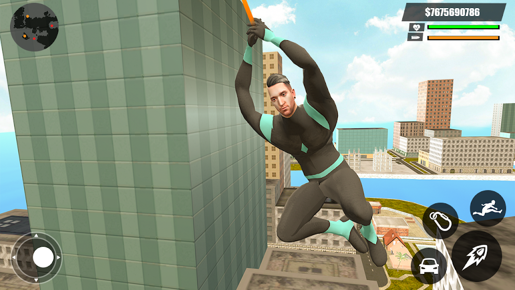 Green Rope Hero Crime City Gam screenshot 3