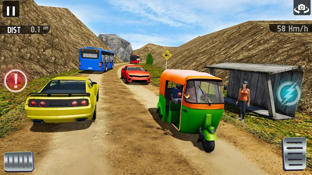 Modern Tuk Tuk Auto Rickshaw: Offroad Driving 2021 screenshot 3