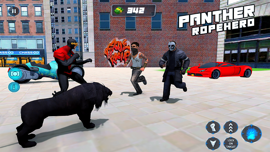 Multi Panther Rope Hero: Miami screenshot 3