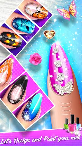 Nail Salon Fashion Makeup Game screenshot 5