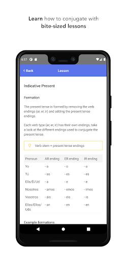 Ella Verbs Spanish conjugation screenshot 3