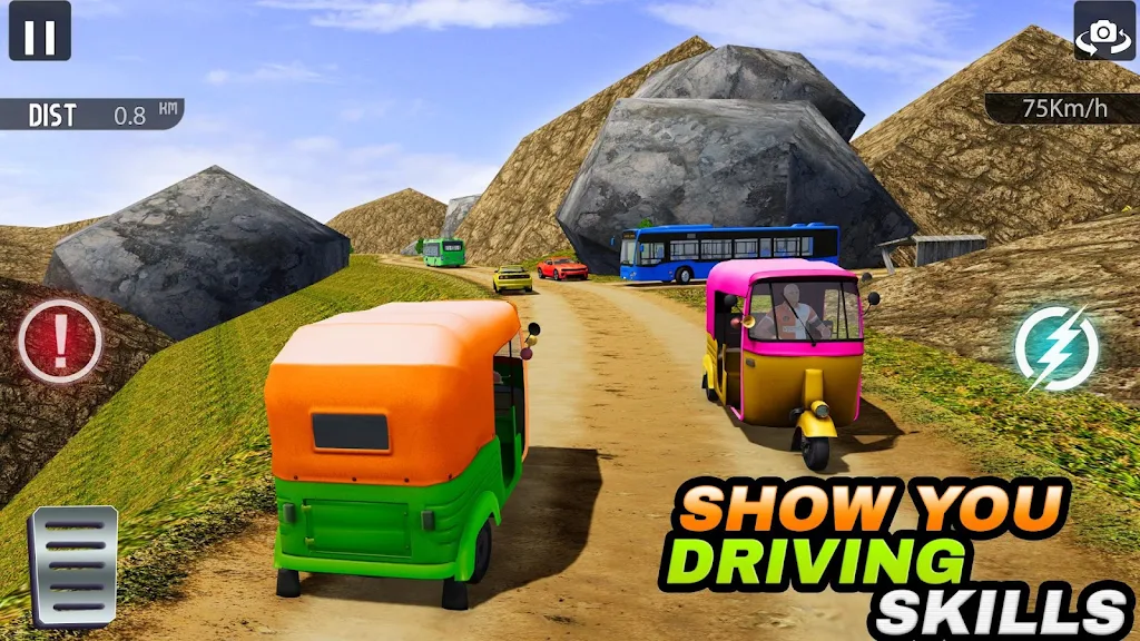 Modern Tuk Tuk Auto Rickshaw: Offroad Driving 2021 screenshot 1