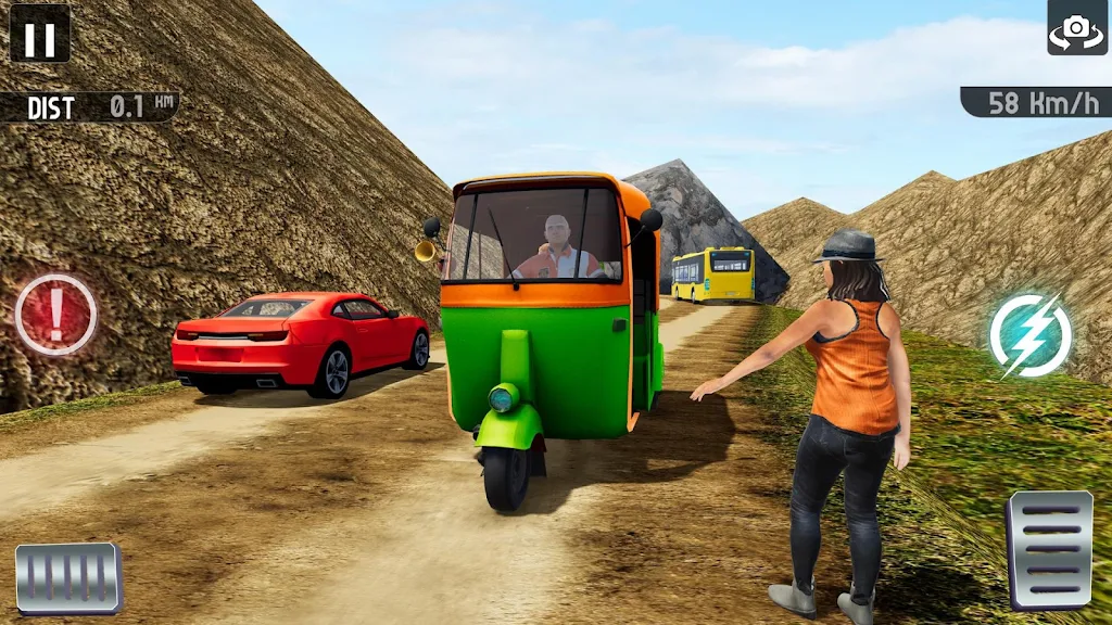 Modern Tuk Tuk Auto Rickshaw: Offroad Driving 2021 screenshot 2