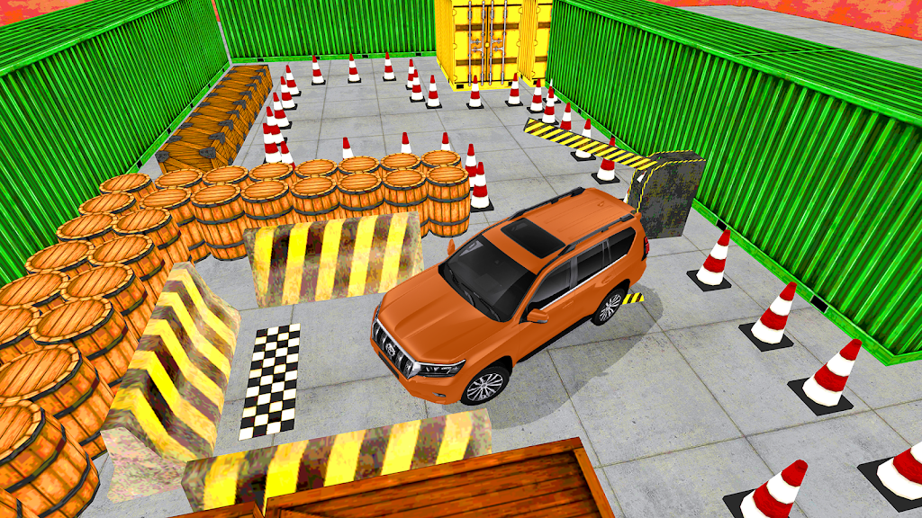 SUV prado car parking game screenshot 2