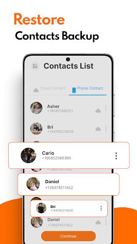 Contacts Backup Cloud Transfer screenshot 4